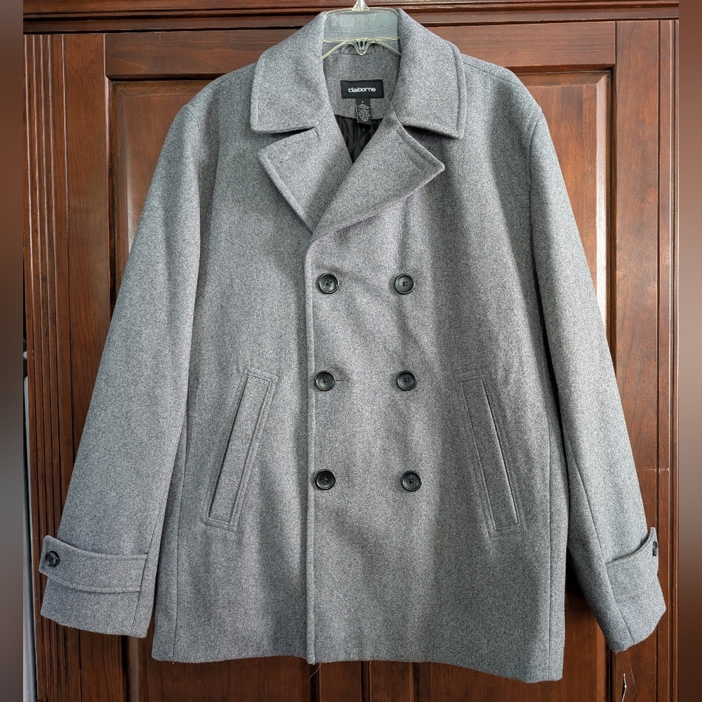 NWT Claiborne Men's Peacoat